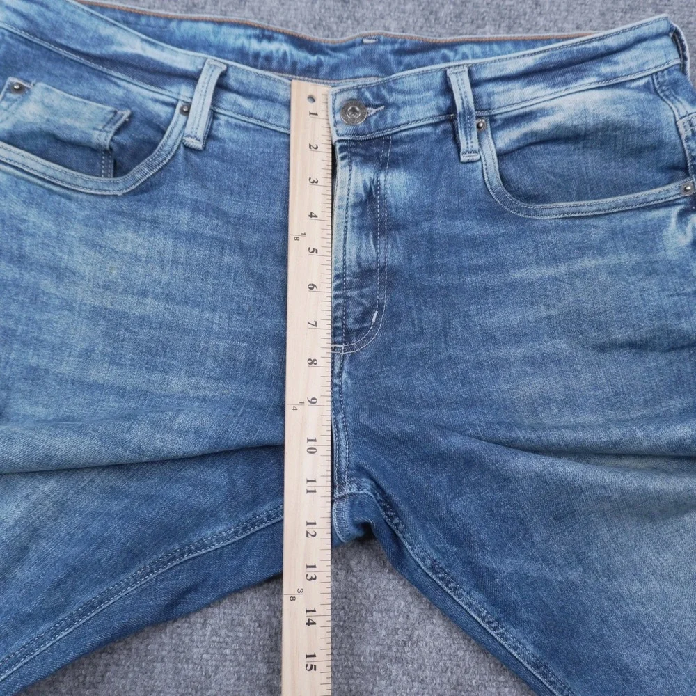 Buffalo David Bitton Ash-X Jeans Mens 38x30 Blue Basic Slim Stretch Denim